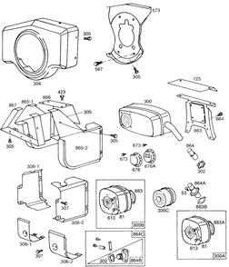 Blower Hsg,air Guides,elect. Diagram and Parts List for 401411-0636-XX  Briggs and Stratton Engine